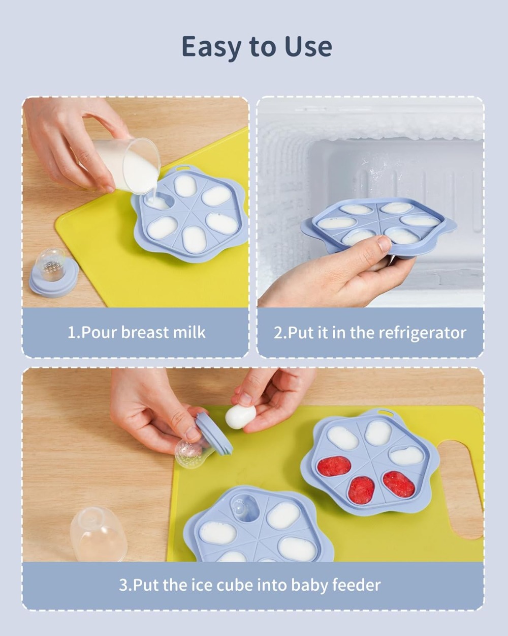 Silicone Baby Fruit Food Feede - Silicone Mold Tray のレビューと価格
