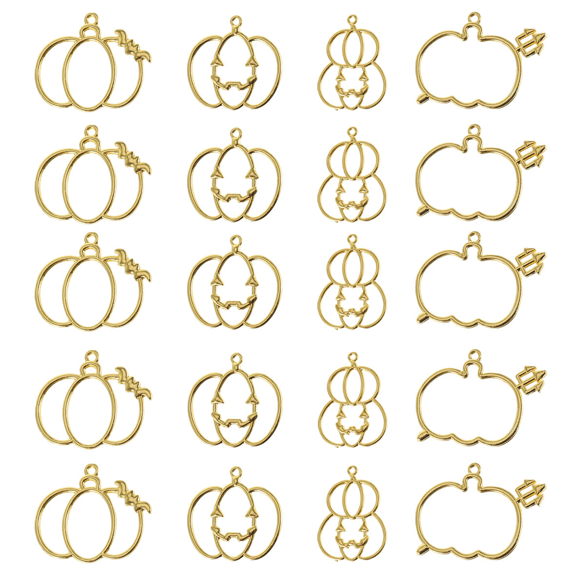 20Pcs DIY Pumpkin Resin Pendan - Resin Craft Kit のレビューと価格
