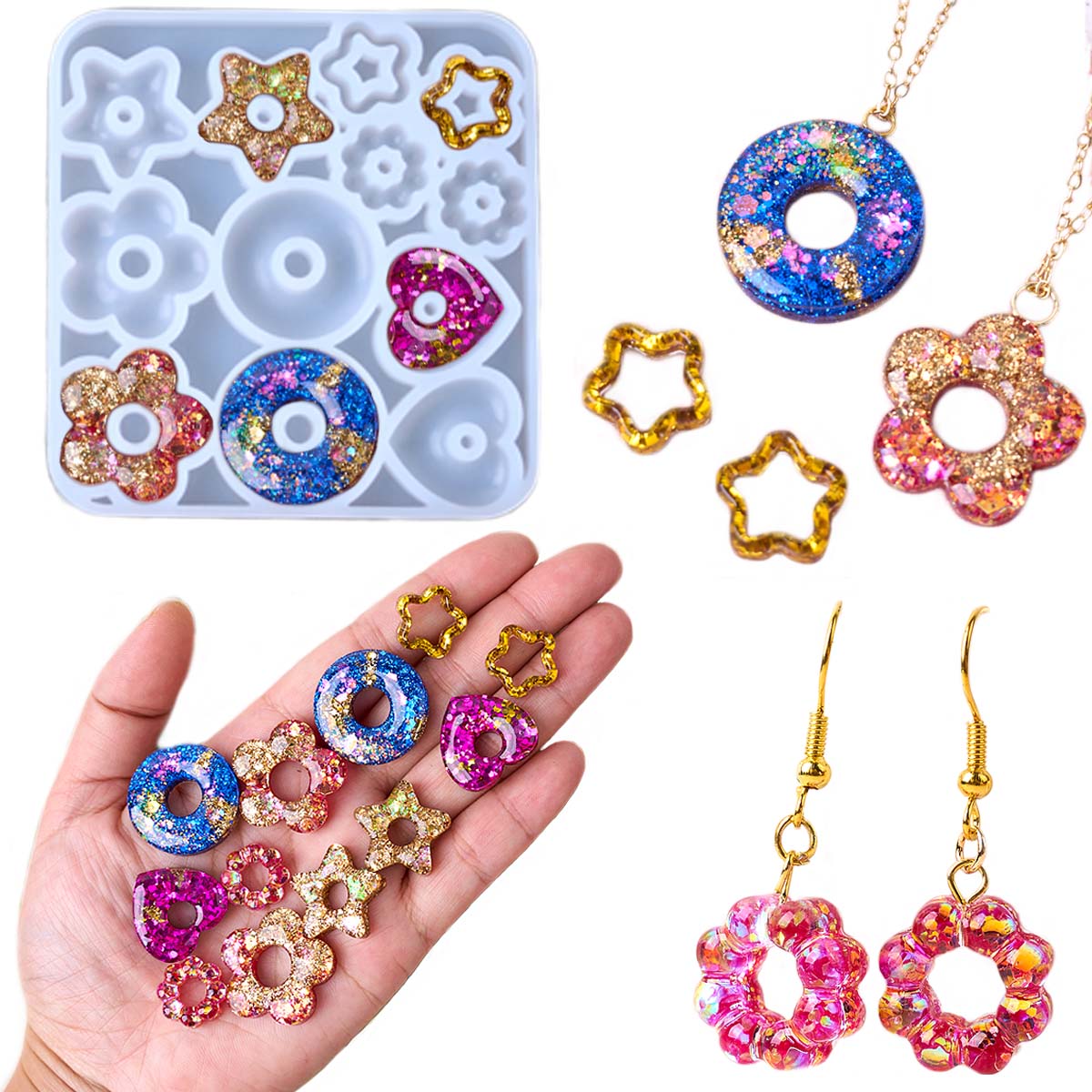 Multifuntional Jewelry Silicon - Resin Craft Ideas のレビューと価格
