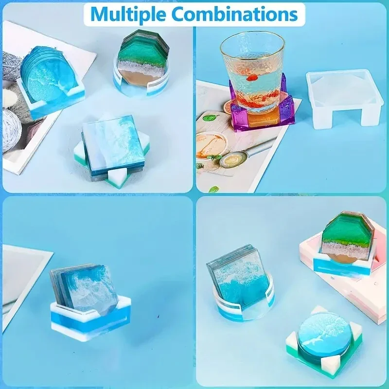5Pcs/Set DlY Epoxy Resin Cup C - Silicone Mold Tray のレビューと価格