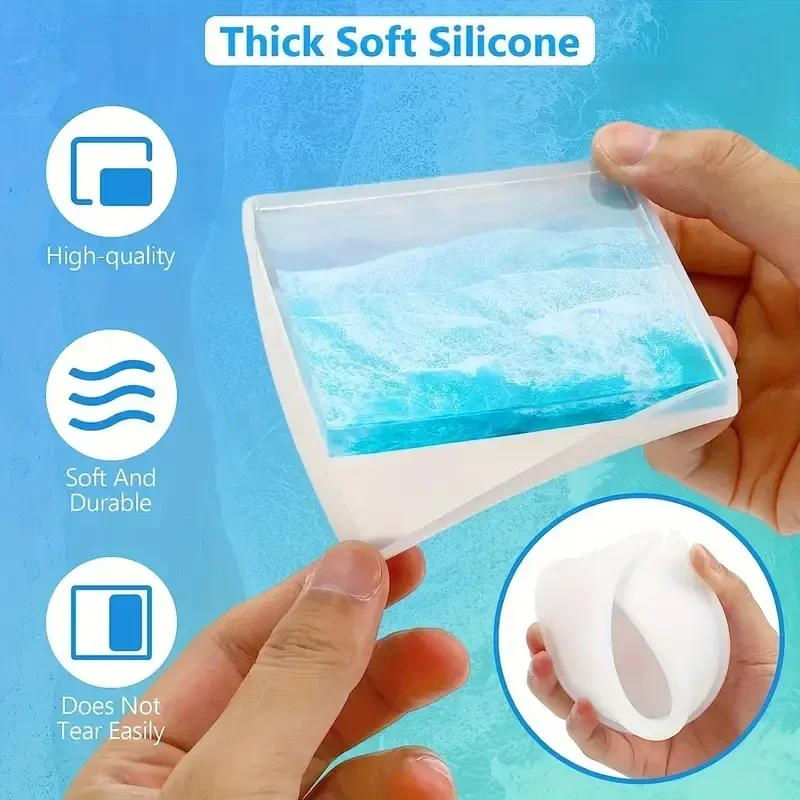 5Pcs/Set DlY Epoxy Resin Cup C - Silicone Mold Tray のレビューと価格