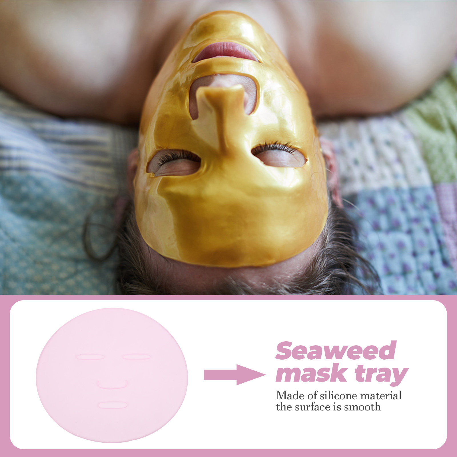 2Pcs DIY Seaweed Mask Mold Reu - Silicone Mold Tray のレビューと価格