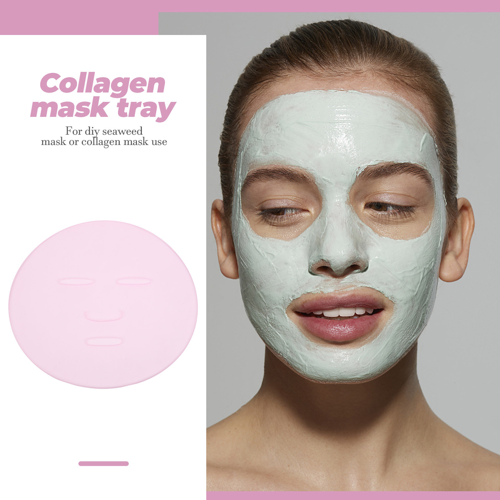 2Pcs DIY Seaweed Mask Mold Reu - Silicone Mold Tray のレビューと価格