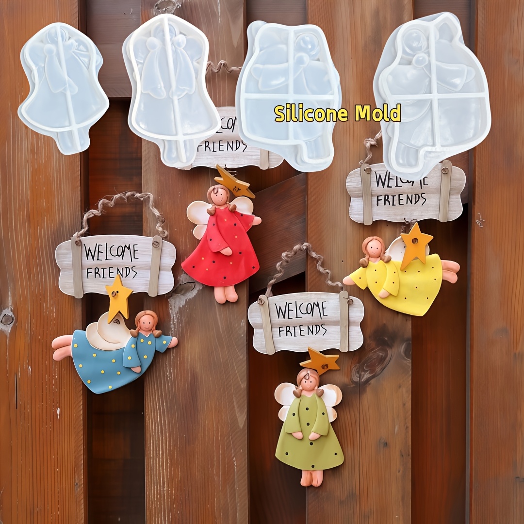 4pcs Angel Pendant Mold, Resin - Resin Craft Ideas のレビューと価格