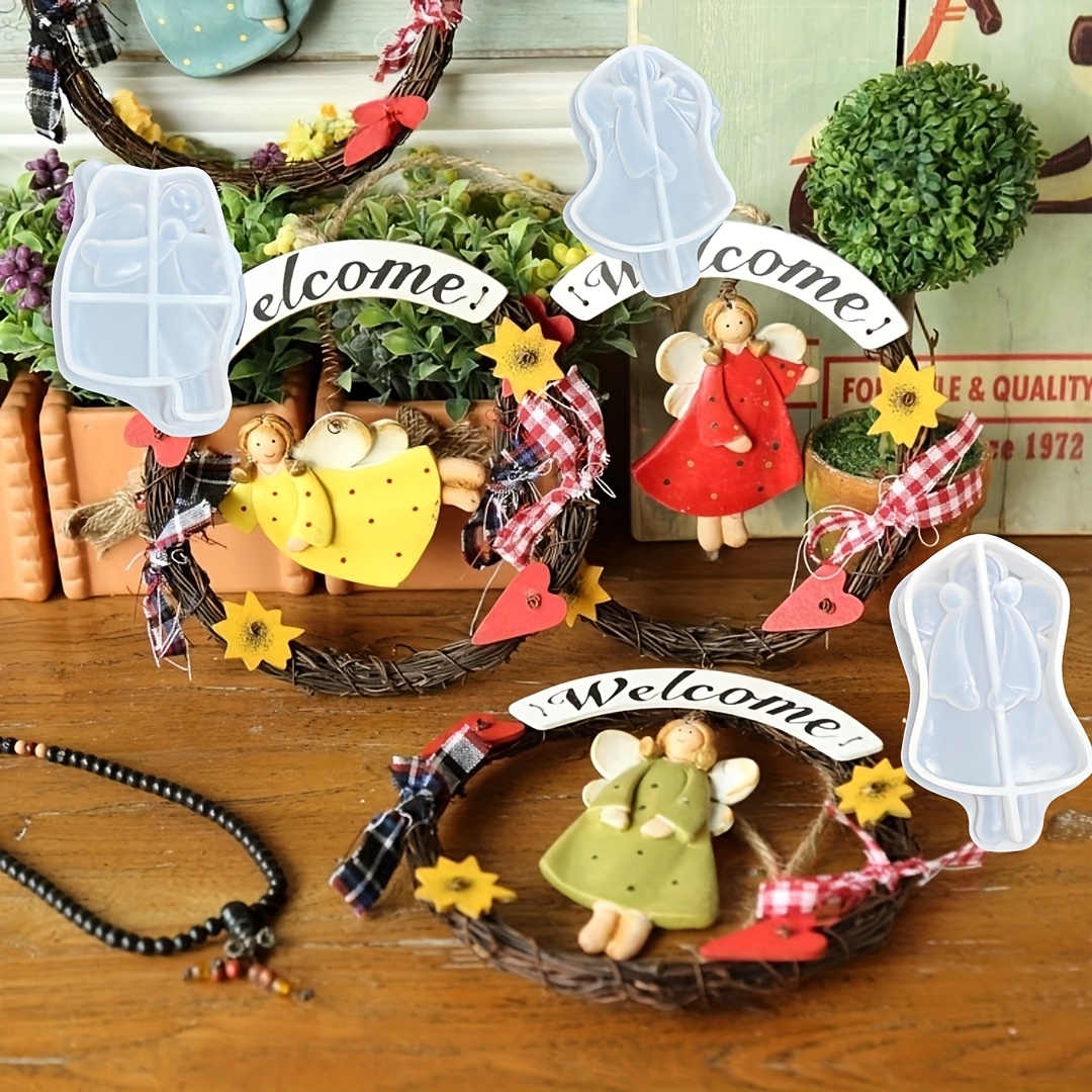 4pcs Angel Pendant Mold, Resin - Resin Craft Ideas のレビューと価格