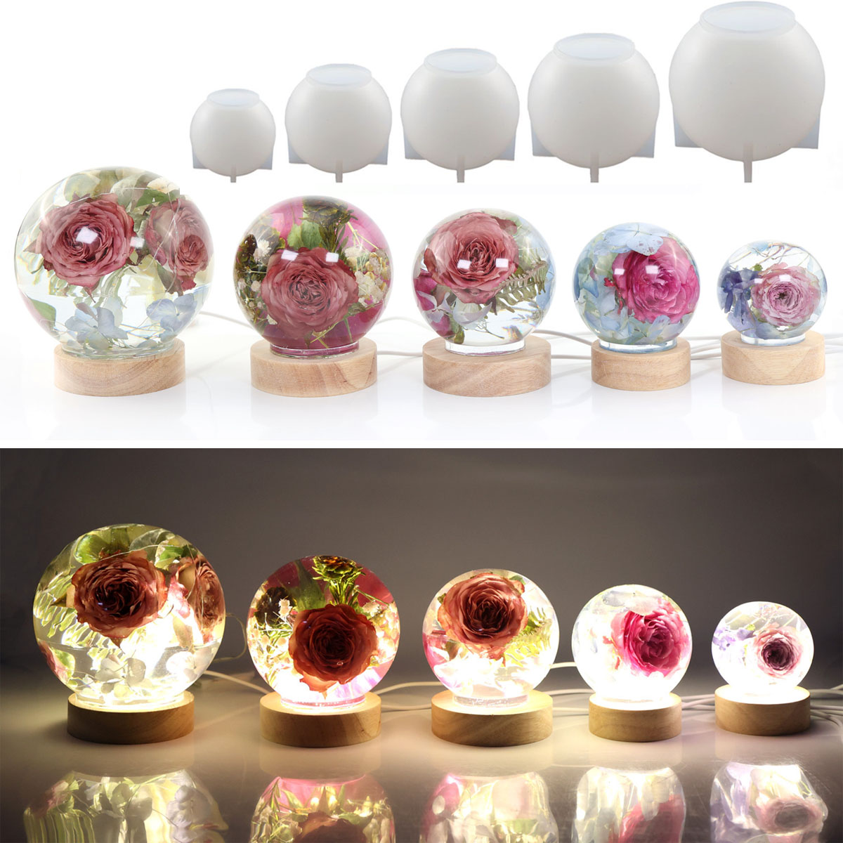 65-120mm Sphere Ball Silicone  - Resin Craft Ideas のレビューと価格