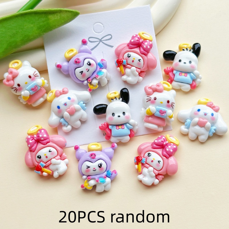 20PCS Resin Cartoon Angel DIY  - Resin Craft Ideas のレビューと価格