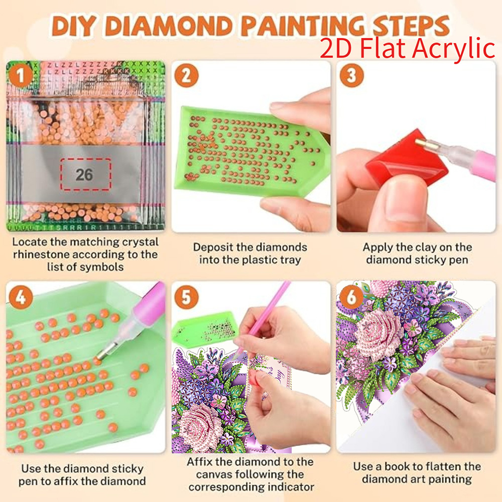 2D Flat Acrylic, 5D DIY Diamon - Resin Craft For Beginners のレビューと価格