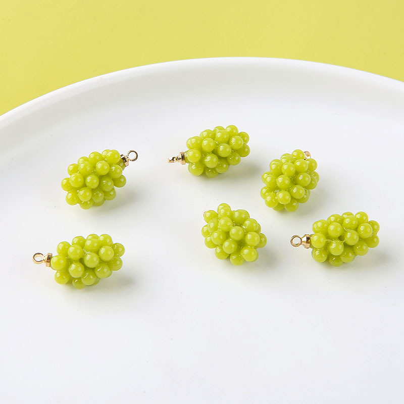 6pcs Cute Little Grapes Resin  - Resin Craft Projects のレビューと価格