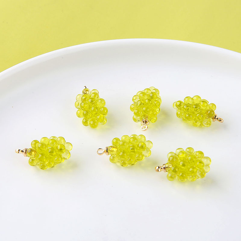 6pcs Cute Little Grapes Resin  - Resin Craft Projects のレビューと価格