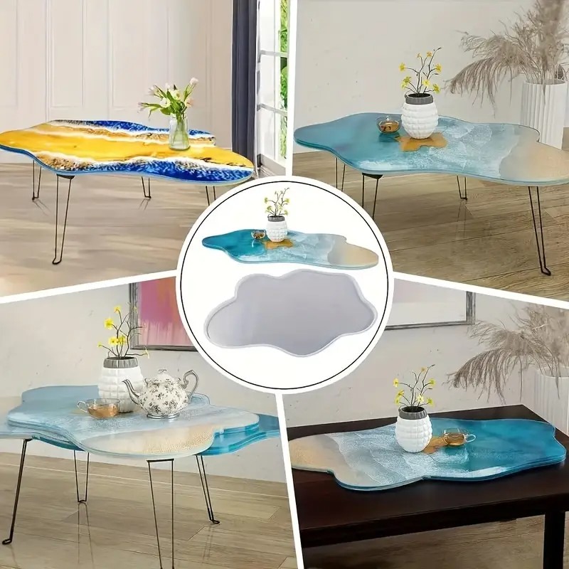 Large 61cm Irregular tray epox - Resin Ocean Wave Mold のレビューと価格