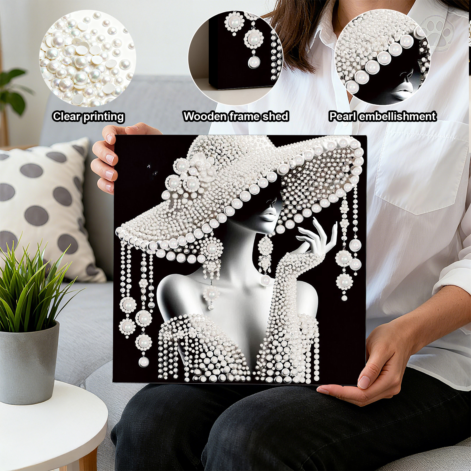 DIY Ladies Pearl Painting Art  - Resin Craft For Beginners のレビューと価格