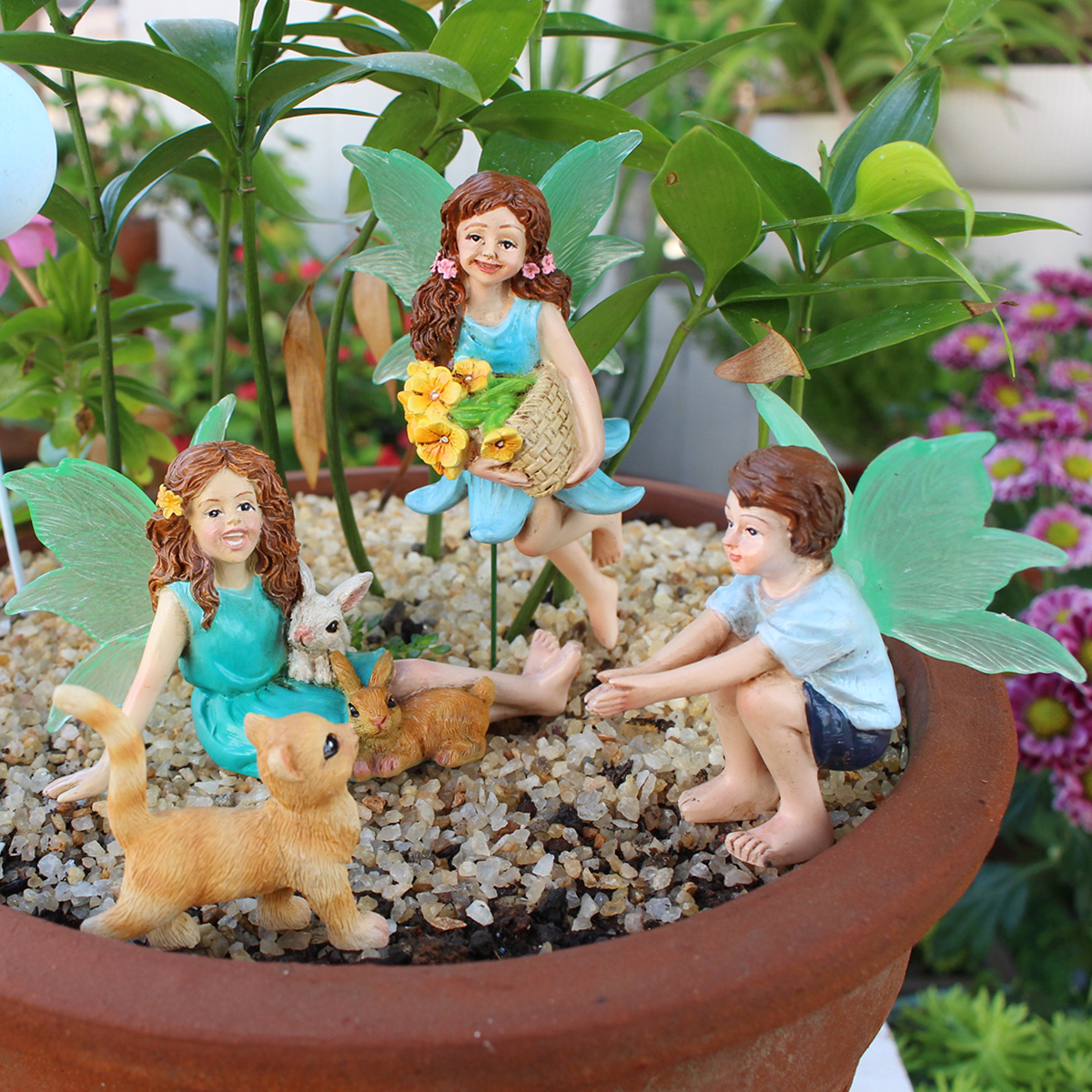 4pc Flower Fairy and Animal Pa - Resin Craft Ideas のレビューと価格