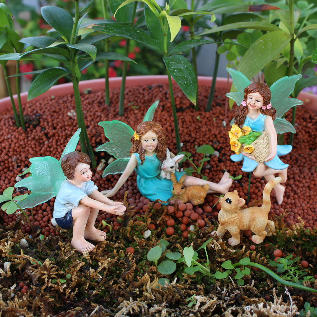 4pc Flower Fairy and Animal Pa - Resin Craft Ideas のレビューと価格