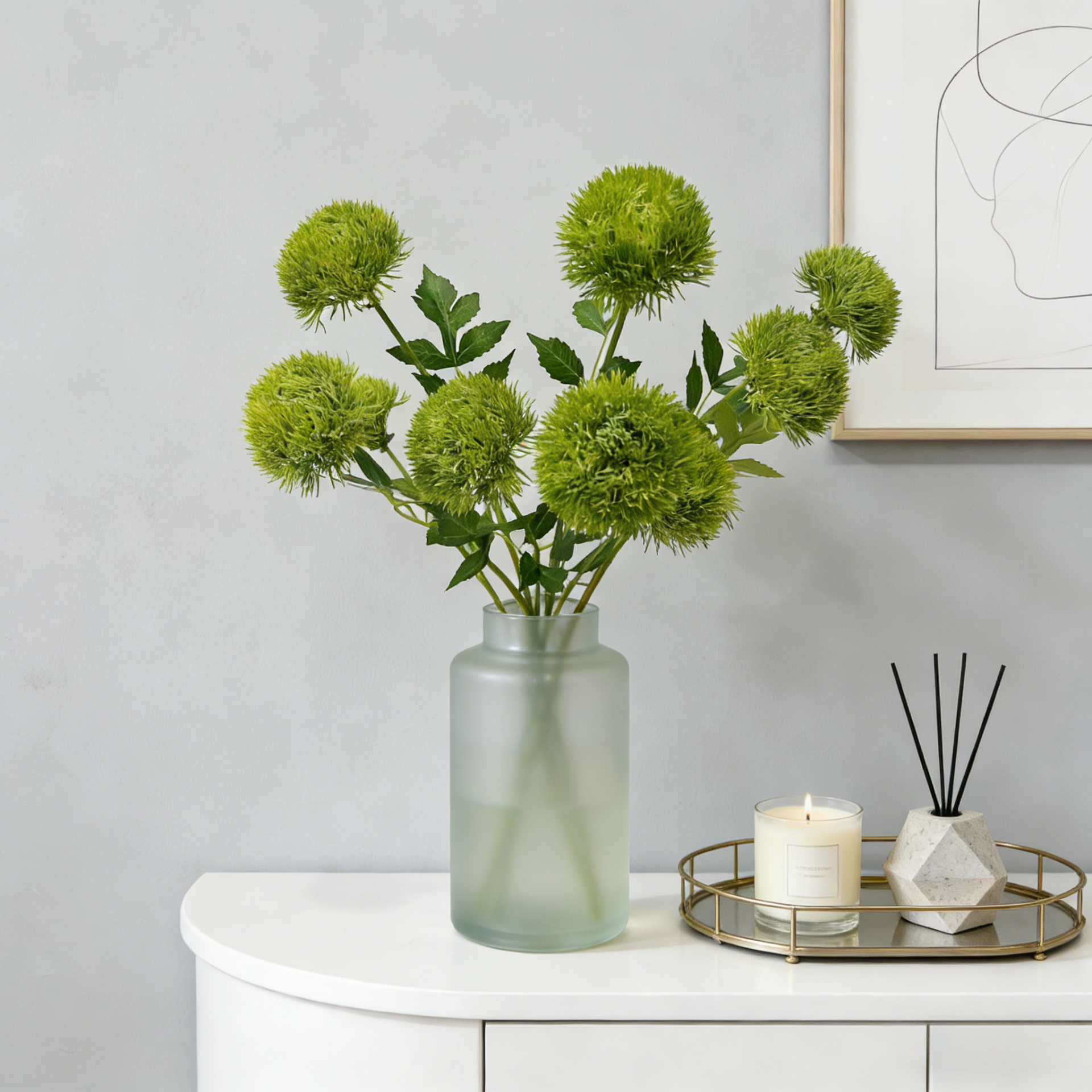 27.6 Inch Artificial Green Dia - Terrarium Moss Art のレビューと価格