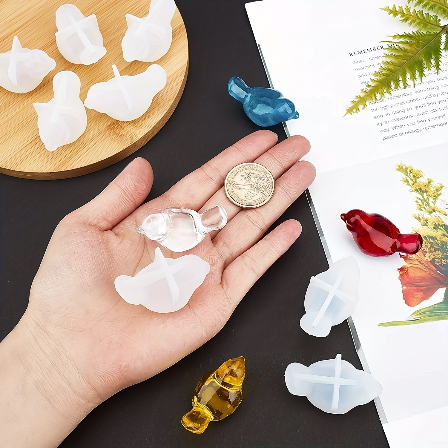 2-piece set of 3D bird silicon - Resin Craft Ideas のレビューと価格