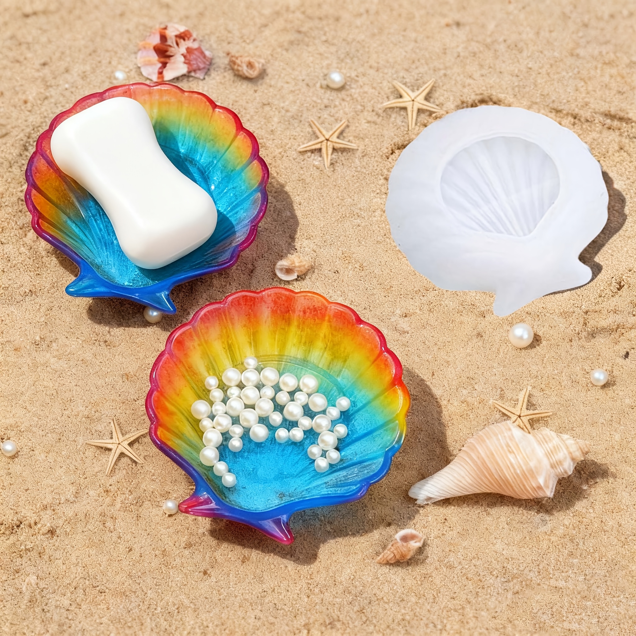 1 piece of silicone shell resi - Resin Craft Ideas のレビューと価格