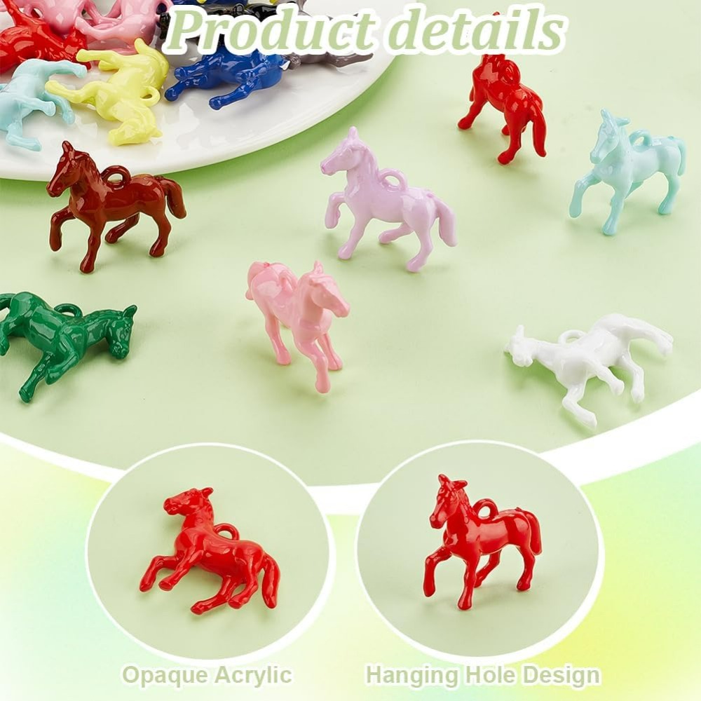 48pcs Opaque Acrylic Pendants  - Resin Craft Kit のレビューと価格