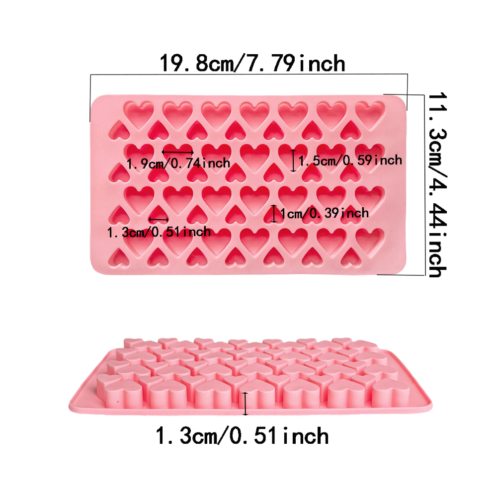 56 cavity size heart-shaped ch - Silicone Mold Tray のレビューと価格