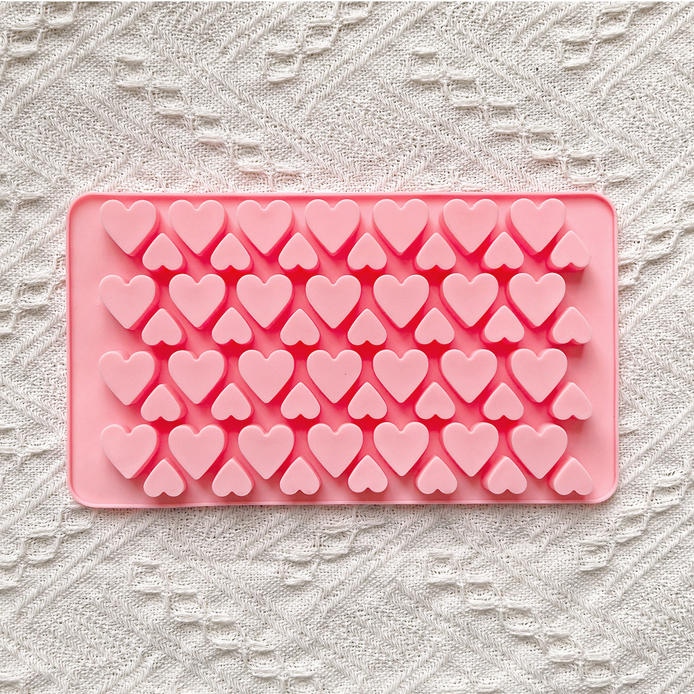 56 cavity size heart-shaped ch - Silicone Mold Tray のレビューと価格