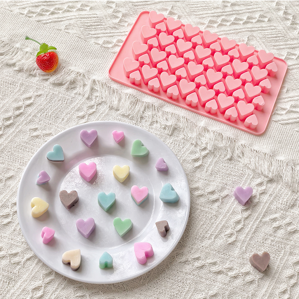 56 cavity size heart-shaped ch - Silicone Mold Tray のレビューと価格