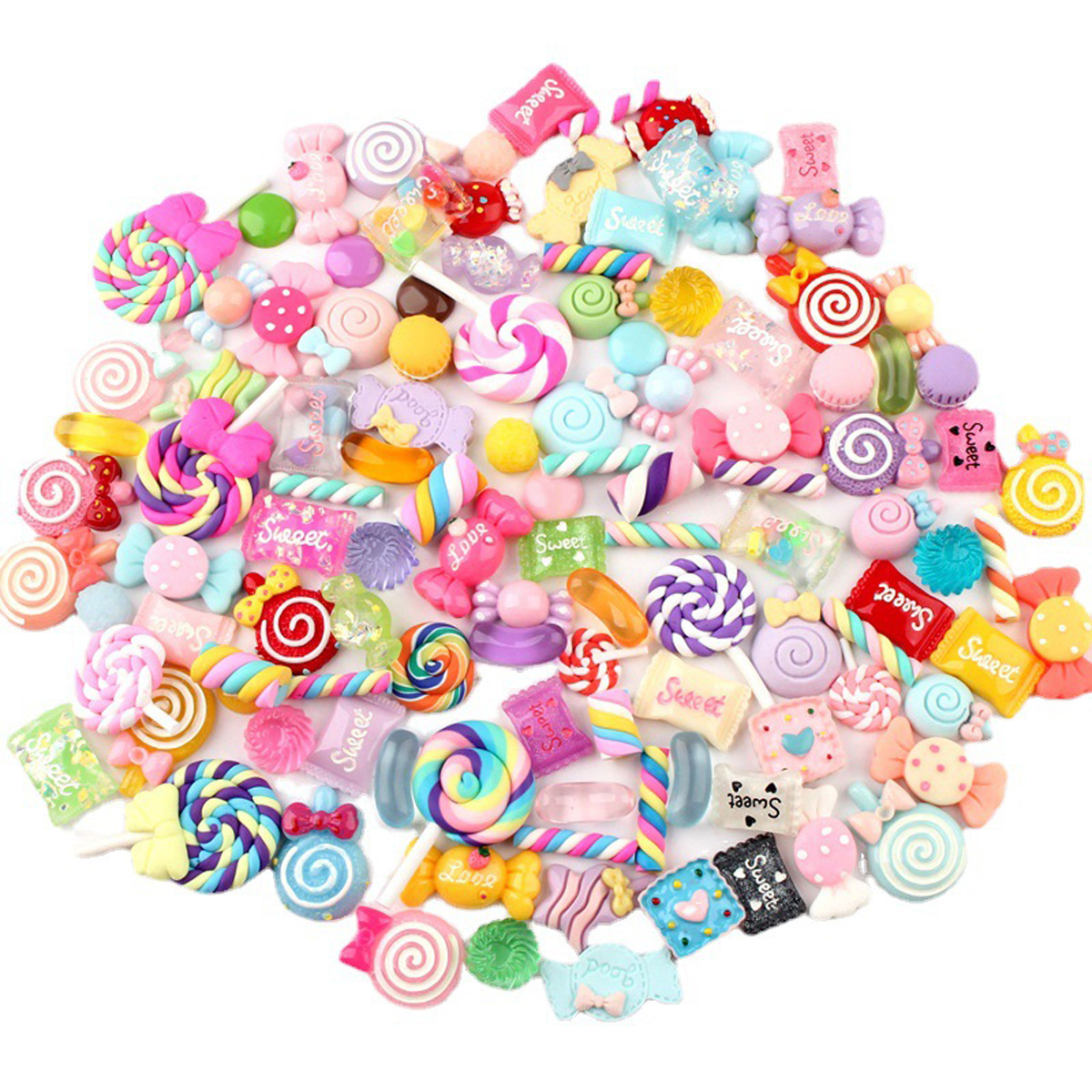 30pcs Random Candy Slime Charm - Resin Craft Kit のレビューと価格