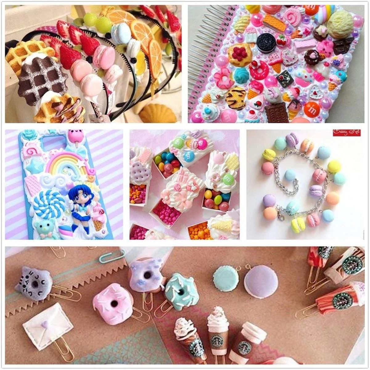 30pcs Random Candy Slime Charm - Resin Craft Kit のレビューと価格