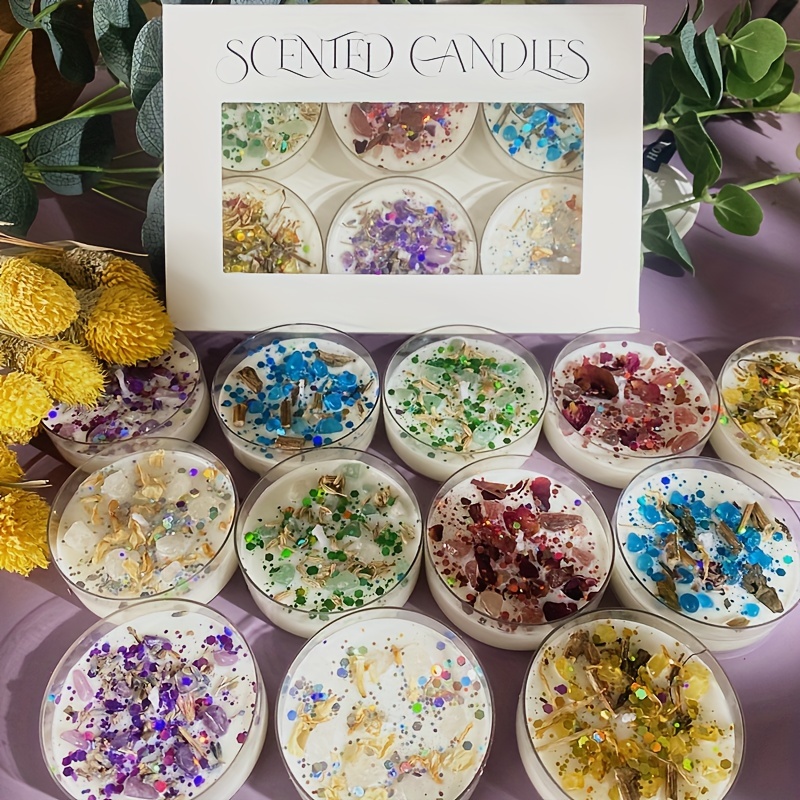 Set of 6 Scented Candles Fragr - Dried Flower Bulk のレビューと価格