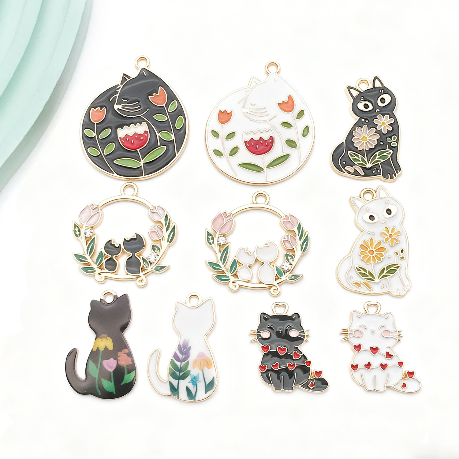 5/10pcs Resin Popular Cat Char - Resin Craft Kit のレビューと価格