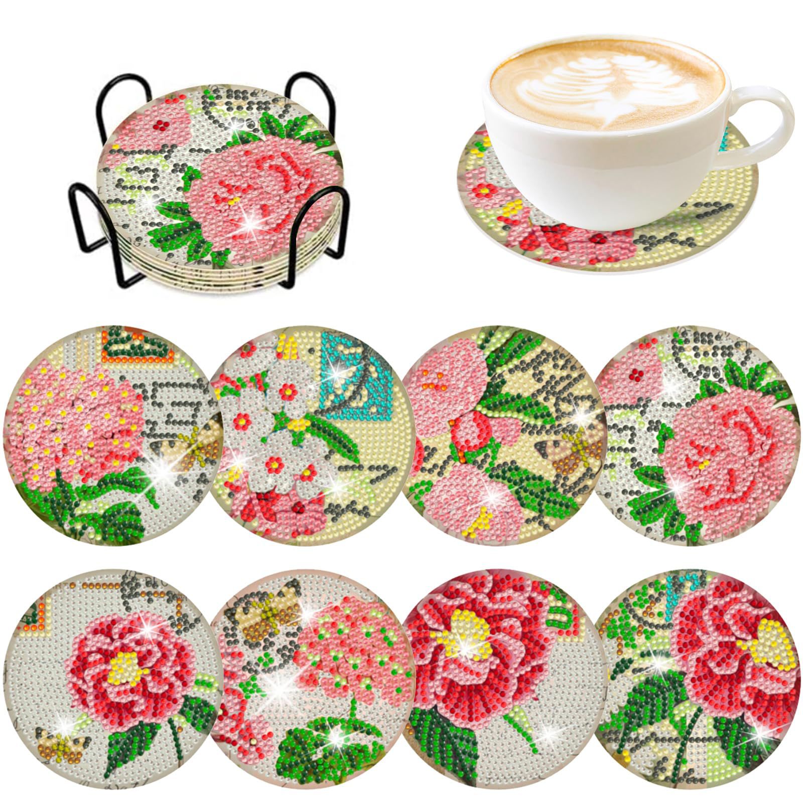 RUOPOTY 8pc/sets Diamond Paint - Resin Craft For Beginners のレビューと価格