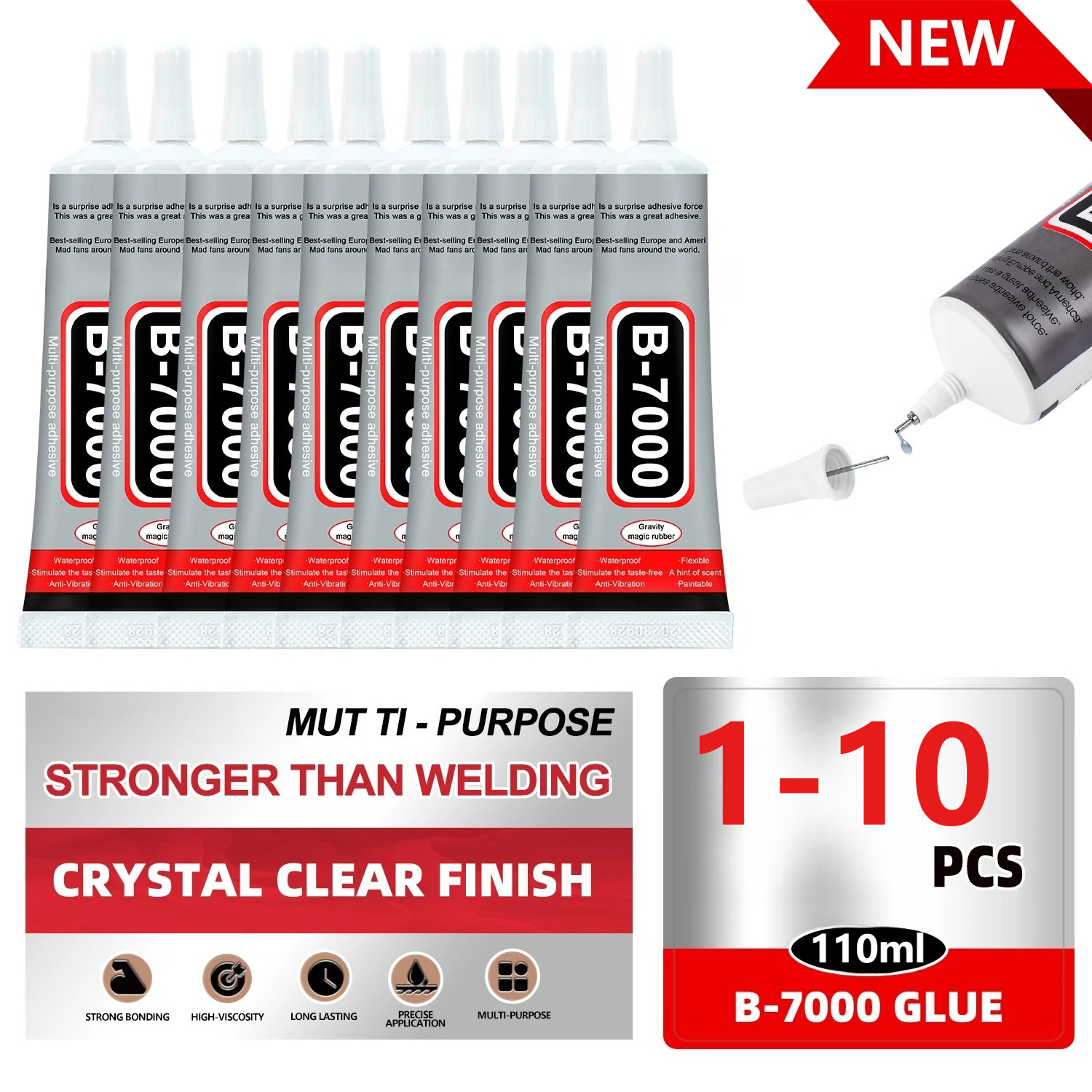 Super Glue B-7000 Loolifl 1-10 - Resin Craft Projects のレビューと価格