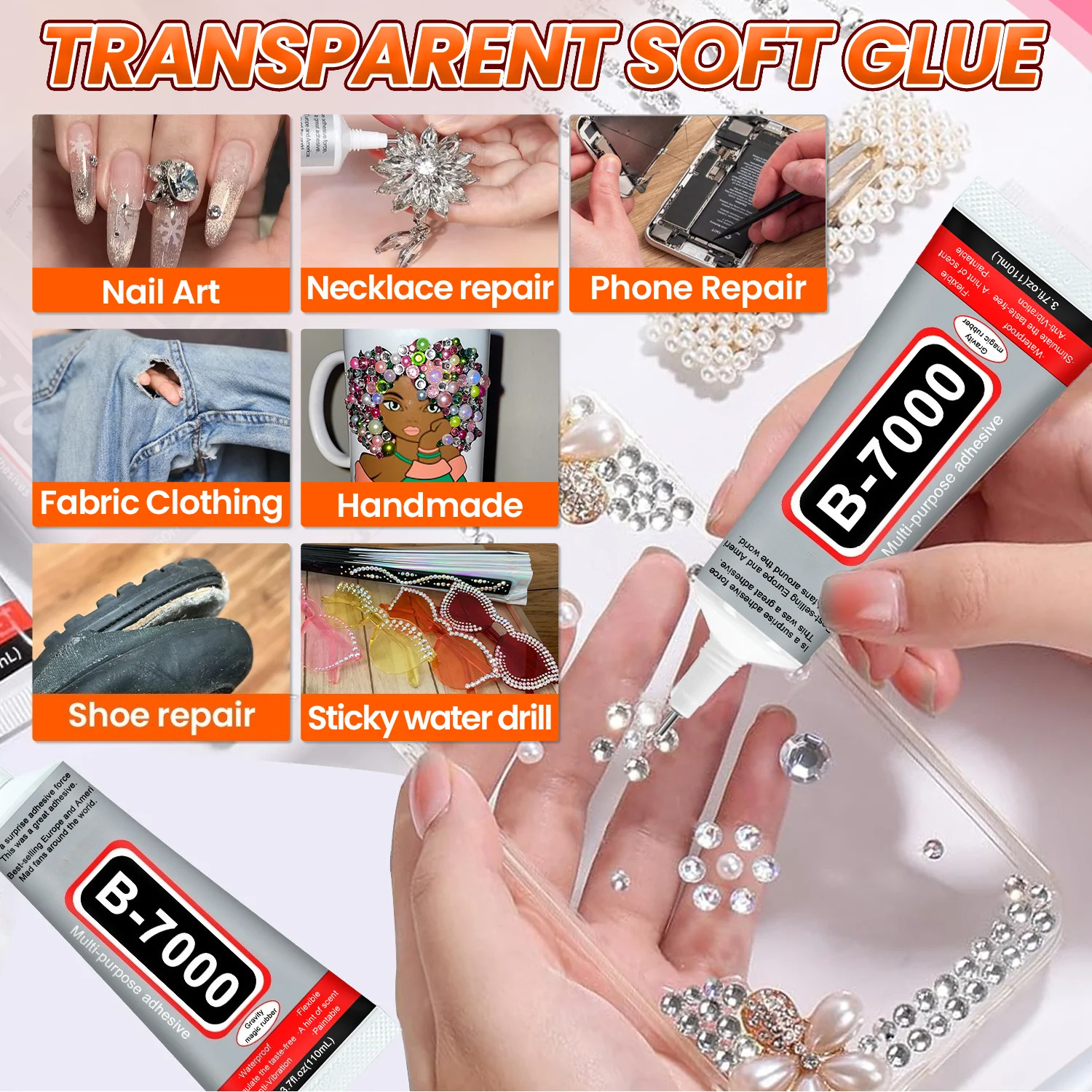 Super Glue B-7000 Loolifl 1-10 - Resin Craft Projects のレビューと価格