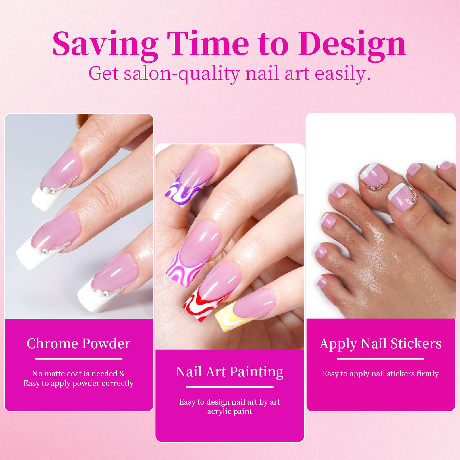 288PCS French Fake Nails Toena - Resin Craft Kit のレビューと価格