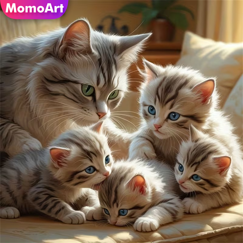 Momoart DIY Diamond Mosaic Cat - Resin Craft For Beginners のレビューと価格