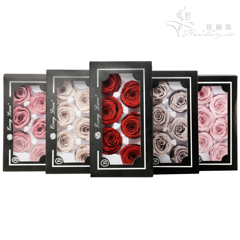 6pcs Eternal Rose Flower Heads - Dried Flower Bulk のレビューと価格