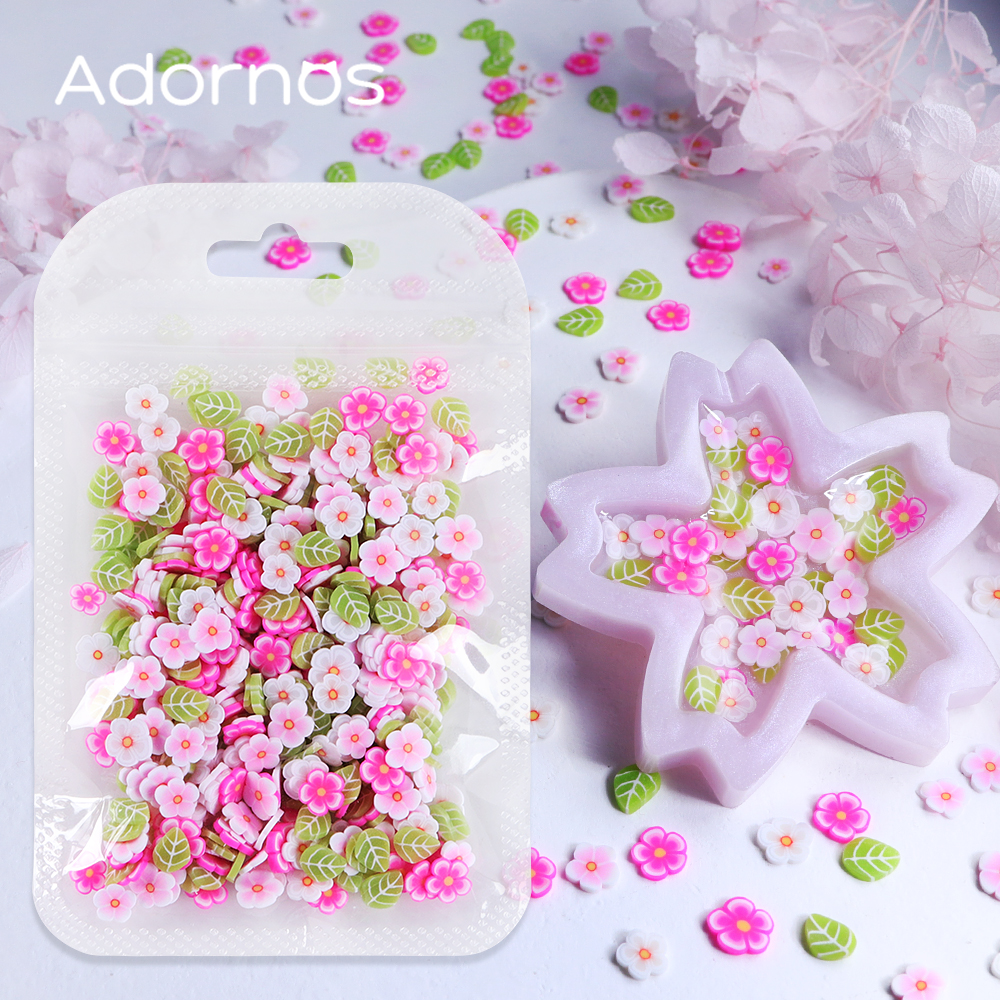 10g Pink Flowers Polymer Clay  - Resin Craft Ideas のレビューと価格