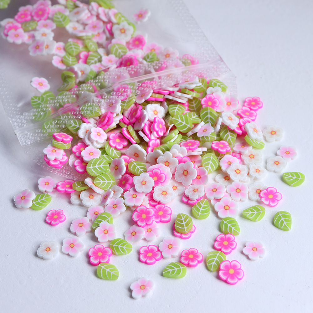 10g Pink Flowers Polymer Clay  - Resin Craft Ideas のレビューと価格