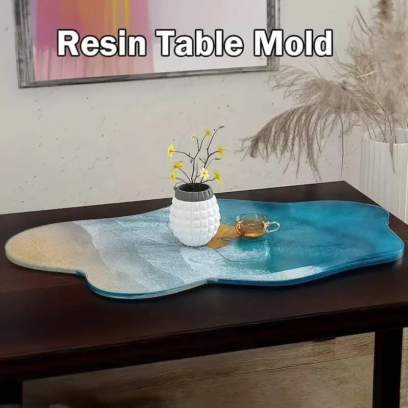 Large 61cm Irregular tray epox - Resin Ocean Wave Mold のレビューと価格