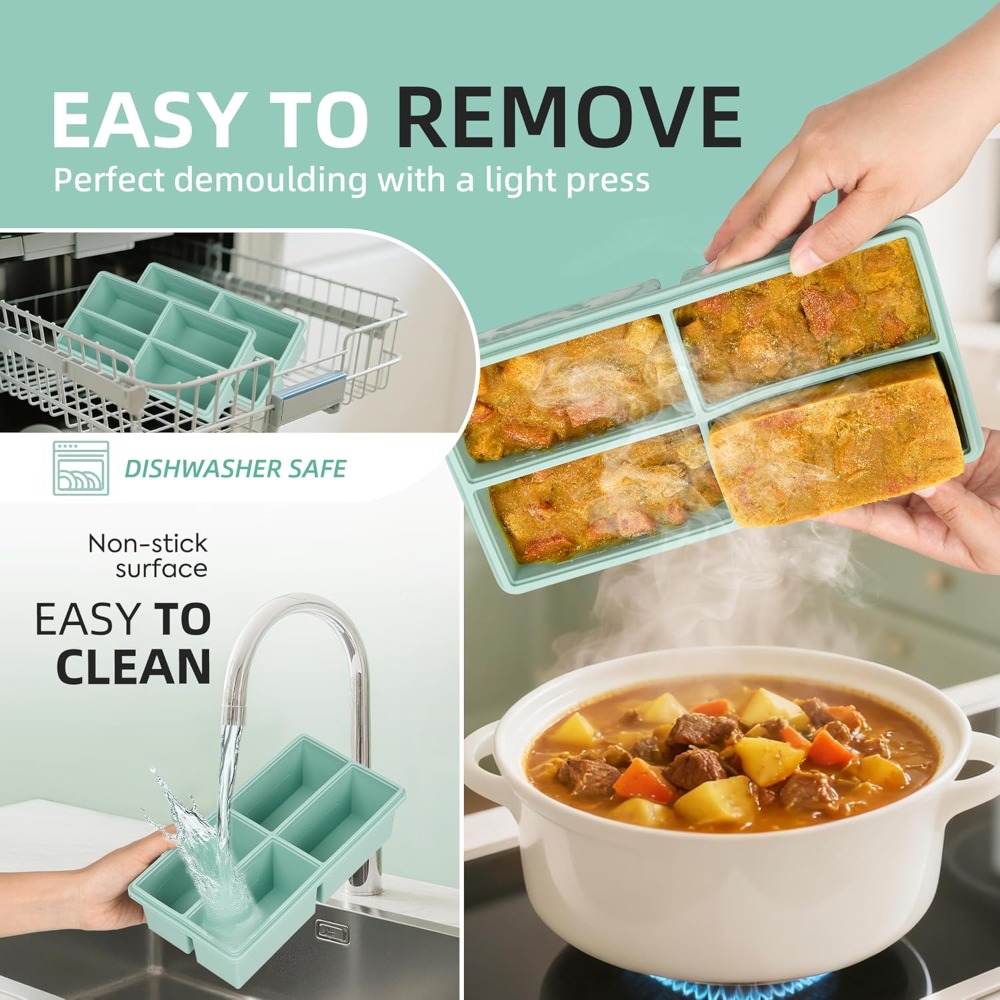 Silicone Freezer Trays with Li - Silicone Mold Tray のレビューと価格