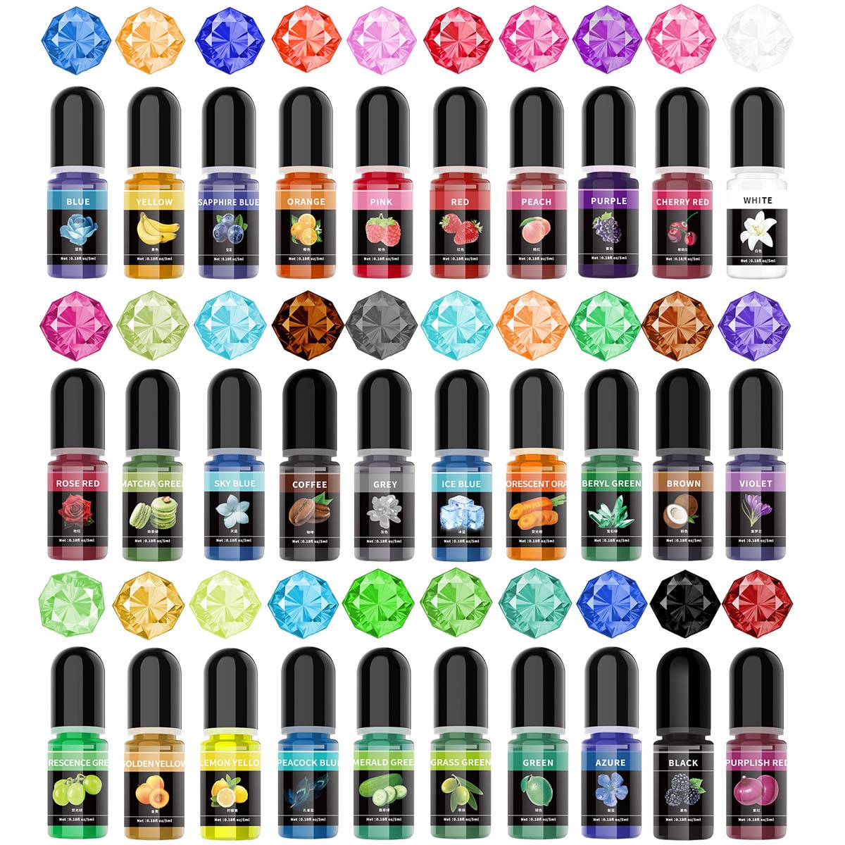 5ml/Bottle Epoxy Resin Pigment - Resin Pigment Set のレビューと価格