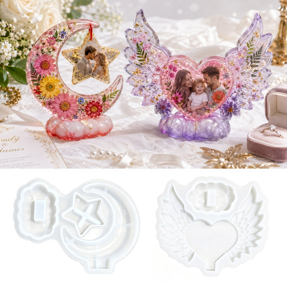 S0308 Heart Shaped Photo Frame - Resin Craft Ideas のレビューと価格