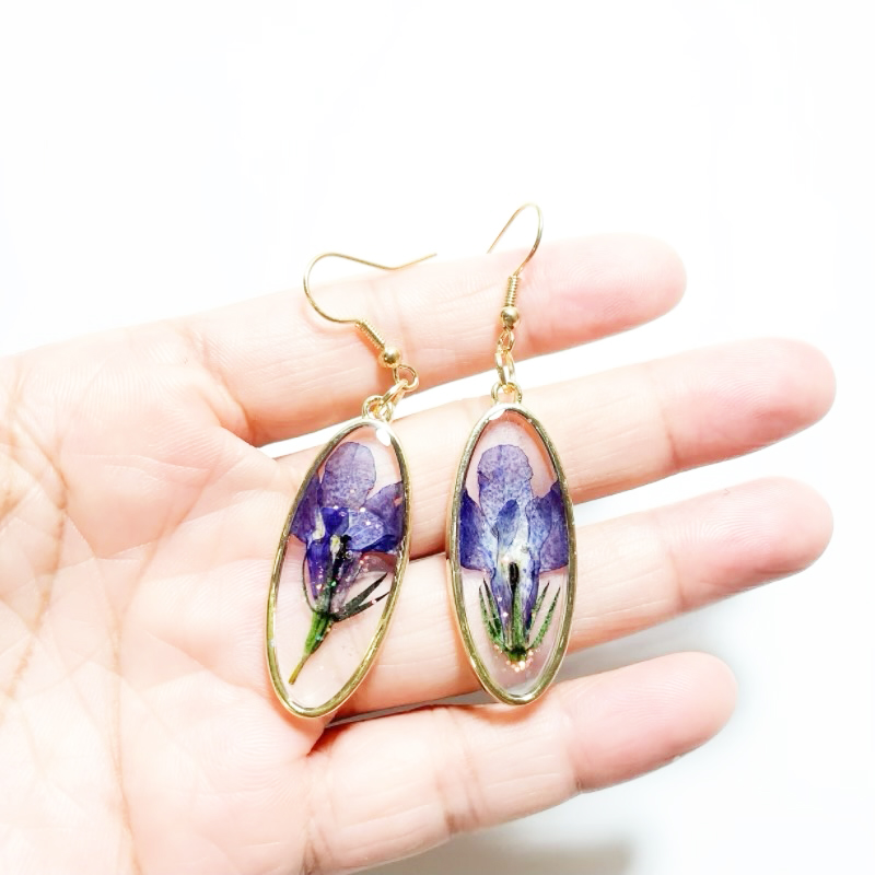 Dried Flower Earrings Heart Re - Dried Flower Bulk のレビューと価格