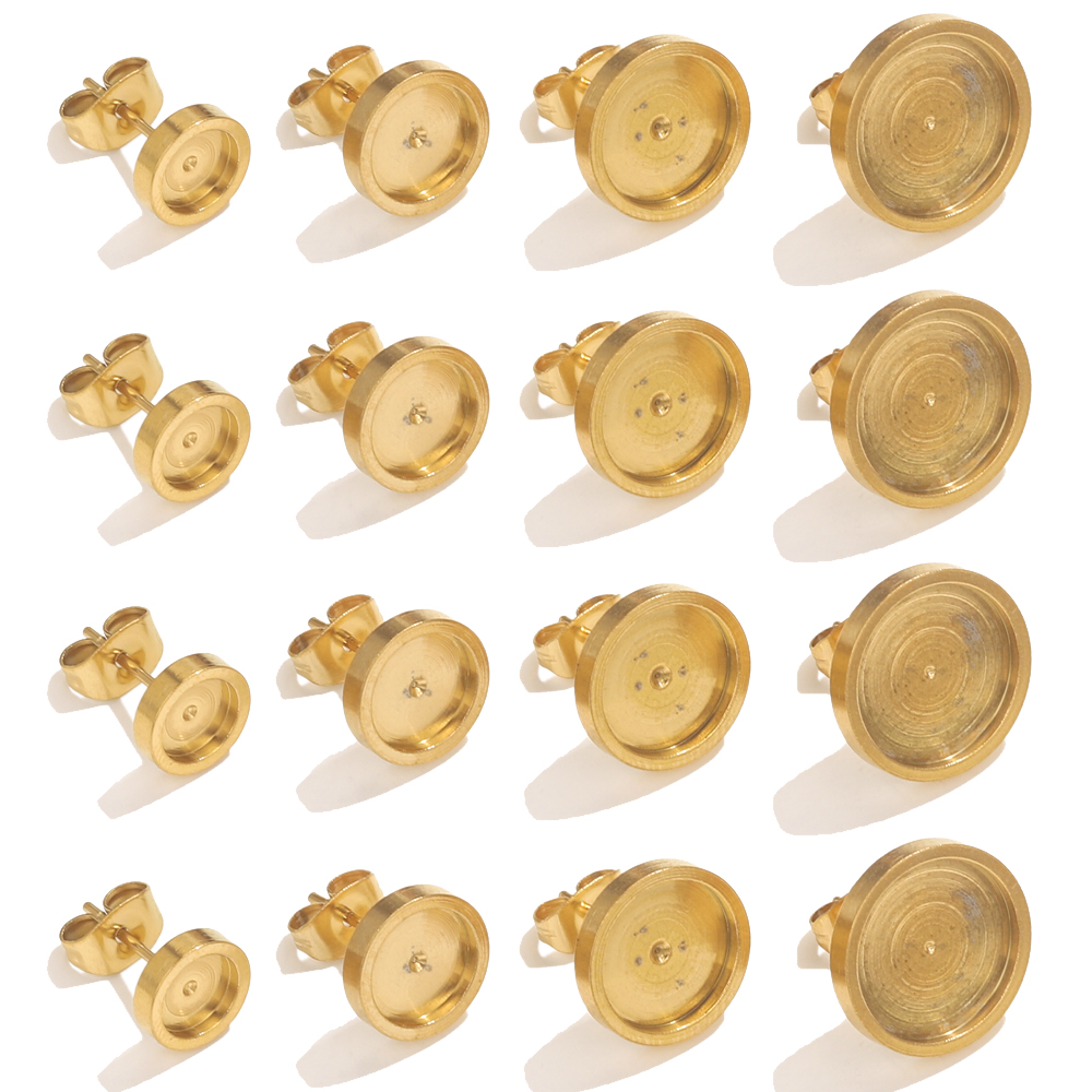 10pcs Stainless Steel Gold Ear - Resin Craft Kit のレビューと価格
