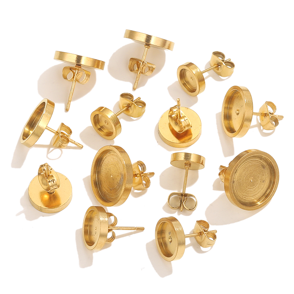10pcs Stainless Steel Gold Ear - Resin Craft Kit のレビューと価格