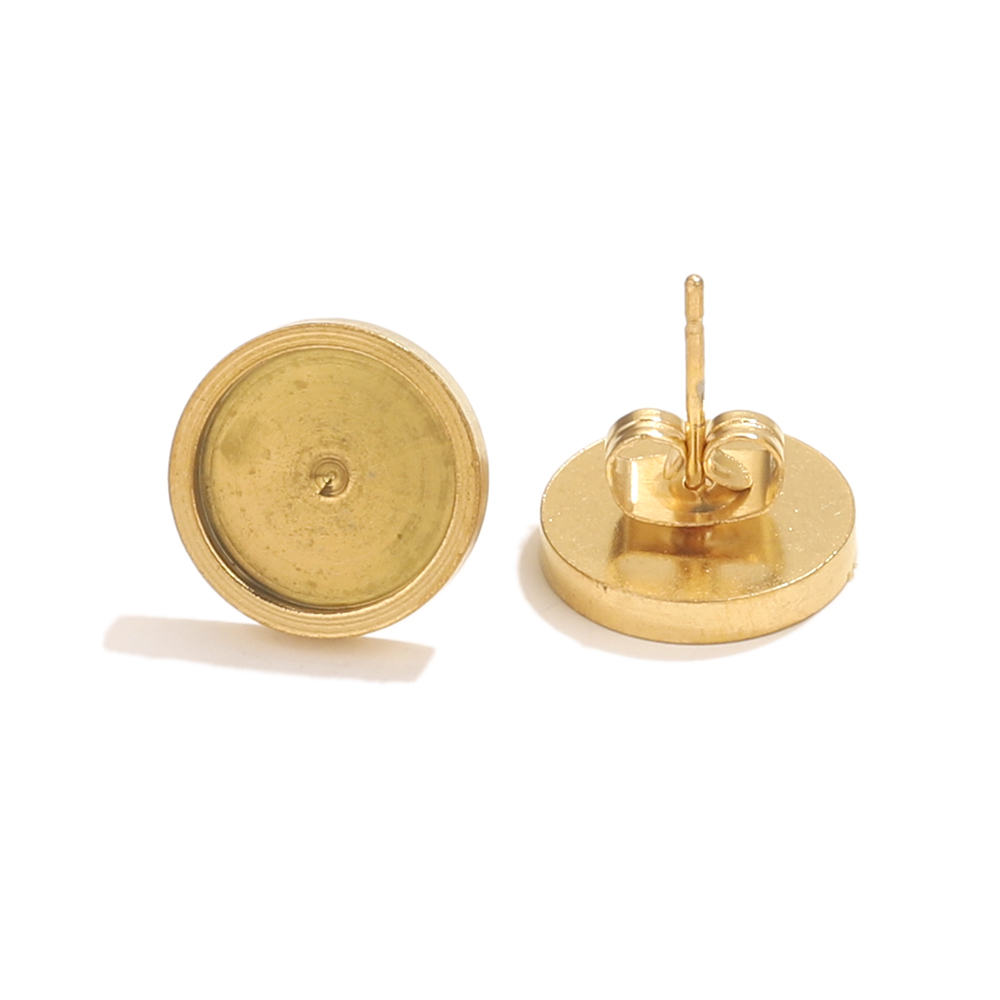 10pcs Stainless Steel Gold Ear - Resin Craft Kit のレビューと価格