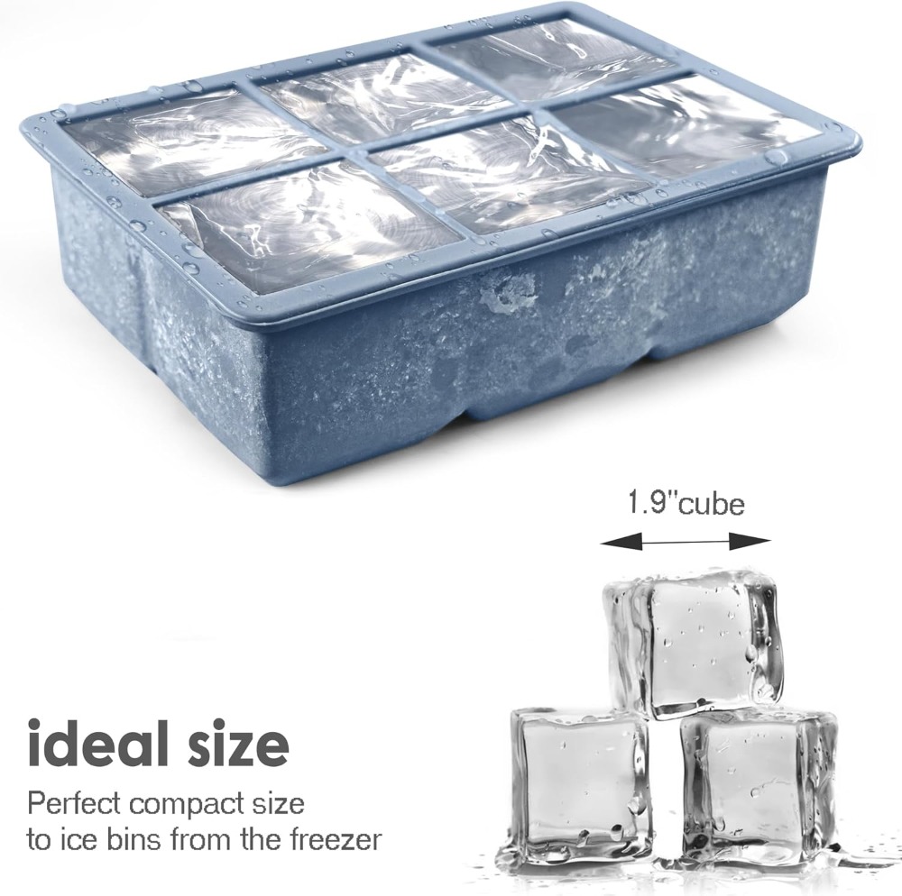 Large Silicone Ice Cube Trays  - Silicone Mold Tray のレビューと価格